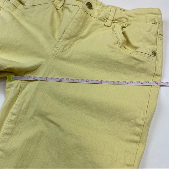 🟢 Free! Gloria Vanderbilt Skimmer Capris Yellow Size 6 - Picture 6 of 11